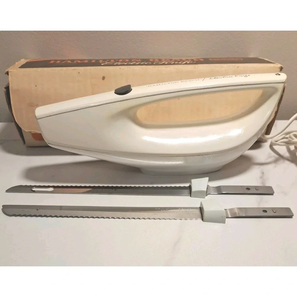 Vintage Hamilton Beach Electric Knife w/ Original Box Model 275-2 Works!